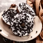 Oreo Donuts with Cream Cheese Icing