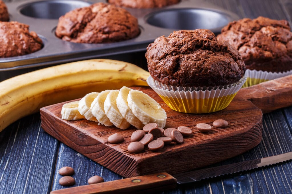 Chocolate Banana Muffins